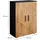 Vicco Midischrank 60 x 81 x 30 cm Anthrazit/Goldkraft Eiche