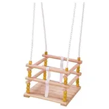 IDENA Schaukel Gitterschaukel Holz beige