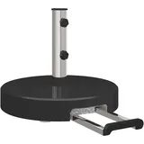 vidaXL Schirmständer Granit Ø 45 x 37,5 cm Schwarz
