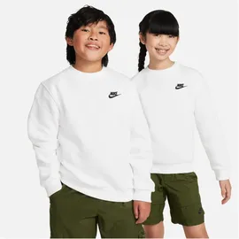 Nike Sportswear Club Fleece Sweatshirt Kinder 100 white/black XL 158-170 cm