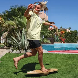 F2 Cork Balanceboard Surf 84 - braun