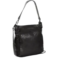 The Chesterfield Brand Black Label Schultertasche Leder 35 cm  schwarz