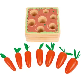 Small Foot Company small foot 12212 - Steckspiel Möhren, Sortierspiel, Holz, 8-teilig