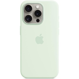 Apple iPhone 15 Pro Silikon Case mit MagSafe - Blassmint