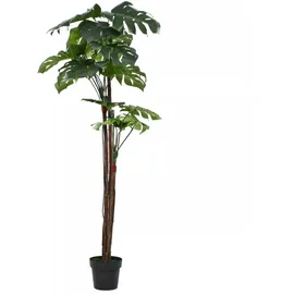 vidaXL Künstliche Monstera Fensterblatt mit Topf 170 cm Grün