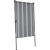 Angerer Balkonsichtschutz Exclusiv Nr. 2800 120 x 225 cm grau gestreift