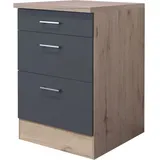 Flex-Well Unterschrank Auszugsunterschrank Morena 60 x 85 x 60 cm Grau