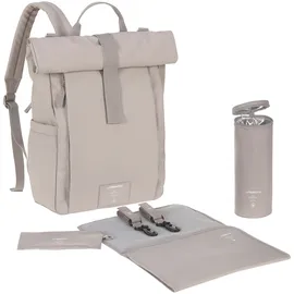 Lässig Rolltop Up Wickelrucksack Taupe