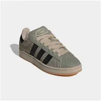 adidas Campus Herren Weite E Silver Pebble/Core Black/Stone Khaki 42