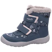 superfit Mädchen CRYSTAL warm gefütterte Gore-Tex Stiefel, BLAU/SILVER 8020