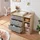 [en.casa] Wickelkommode Beldinupp mit Wickelaufsatz 93x110x55 cm Eicheoptik/Grau [en.casa]