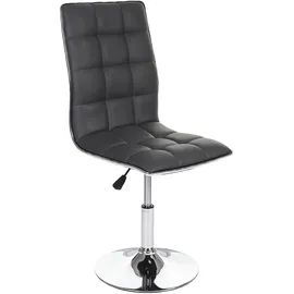 Mendler 2er-Set Esszimmerstuhl HWC-C41, Stuhl Küchenstuhl, höhenverstellbar drehbar, Kunstleder MVG-zertifiziert ~ grau