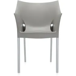Dr. No Armlehnstuhl lebhaftes mittelgrau/aluminiumgrau