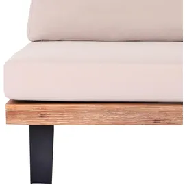 Mendler HWC-H54 Loungesessel hellbraun/beige