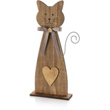 Weltbild Dekofigur "Katze" aus Holz, 45cm