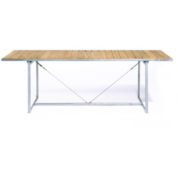 Jan Kurtz Möbel Tisch Jever Teak braun, Designer Marcus Hofbauer, 74x220x70 cm