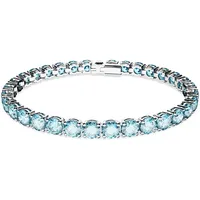 Swarovski Matrix Tennis Armband Blau Rhodiniert 5648929 Größe L