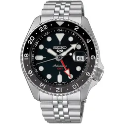 Seiko SSK001K1 Herrenuhr Automatik GMT Stahl/Schwarz