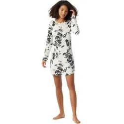 Schiesser Contemporary Nightwear Interlock Shirt Weiß/Schwarz 42 Damen