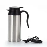 750 Ml 12 V Reise-wasserkocher – Bpa-freier Edelstahl 304 – Aufheizzeit: 25 Minuten – Ideal Fürs Auto Mit Integriertem Becher
