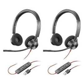 Plantronics POLY Supra Binaural Headset kabelgebunden Stereo Schwarz Noise Cancelling La
