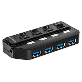 MediaRange USB-Hub 4-fach Schwarz