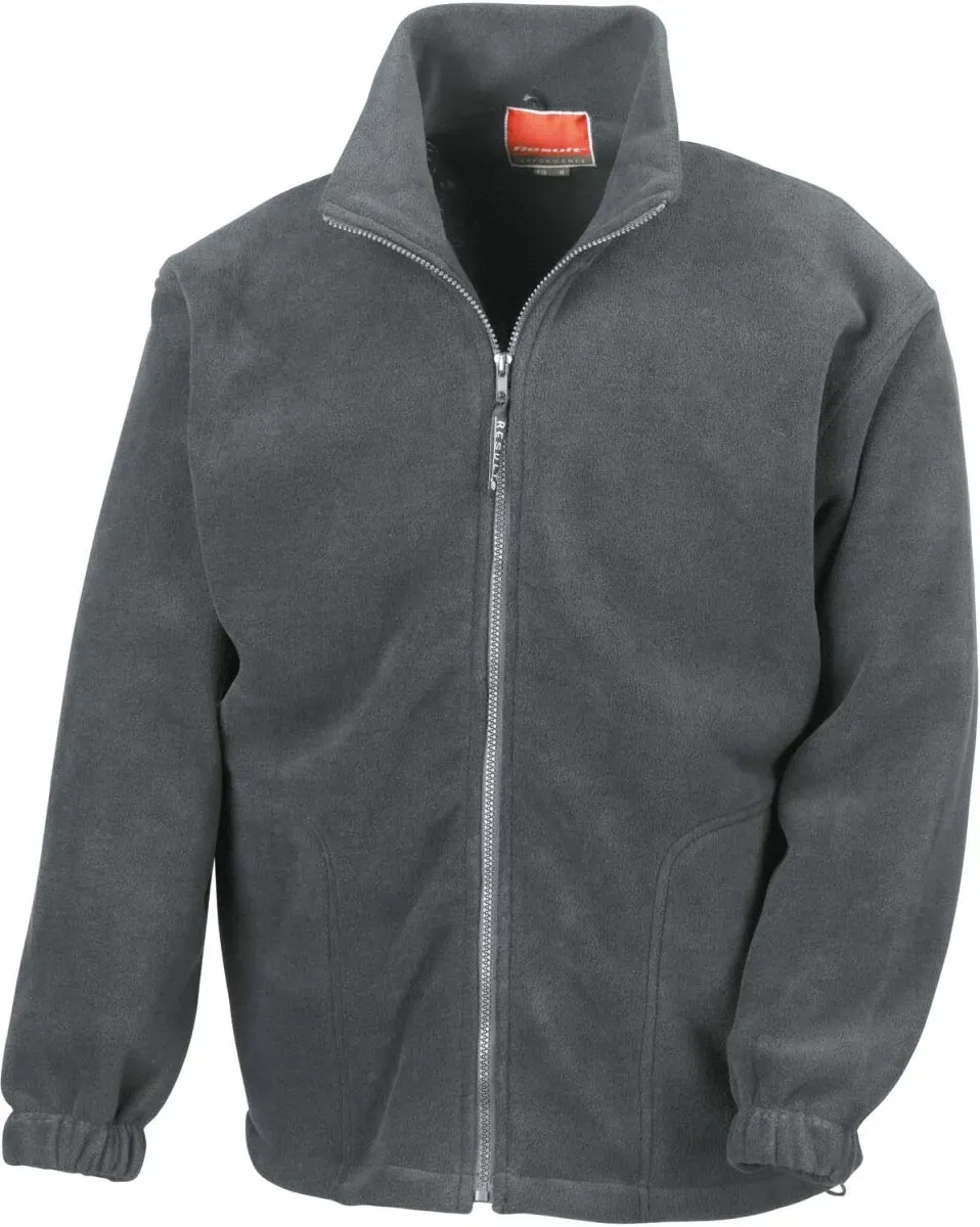 Result Herren Schwere Fleece Jacke Sweatjacke R036X oxford grey XXL