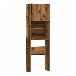 vidaXL Altholz-Optik Waschmaschinenschrank 64 x 24 x 190 cm Braun Holz