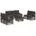 vidaXL Gartensofa-Set 8-tlg. grau