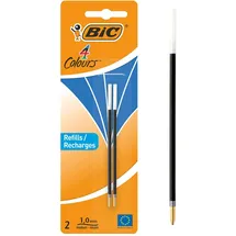 BIC Kugelschreibermine 4 Colours 0,4 mm Blau 2 Stück