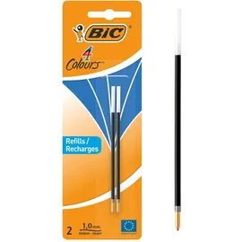 BIC Kugelschreibermine 4 Colours 0,4 mm Blau 2 Stück