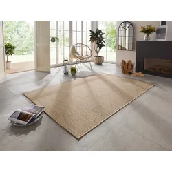 Teppich ELLE DECORATION "Caen" Gr. 6, beige (natur, braun), B:200cm H:8mm L:290cm, Kunstfaser, Teppiche, In-& Outdoor, Wetterfest, Balkon, Garten, Wohnzimmer, Wasserfest