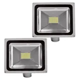 Greenmigo 2X 80W SMD LED Strahler Fluter mit Bewegungsmelder,IP65 Flutlicht Leuchtmittel Baustrahler Scheinwerfer Kaltweiß Wandstrahler Außenstah...
