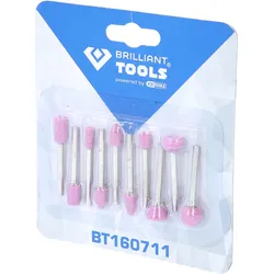Brilliant Tools Schleifstift-Satz für Stiftschleifer, 10-tlg - BT160711
