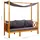 vidaXL Gartenbank 94 x 71 x 180 cm Grau