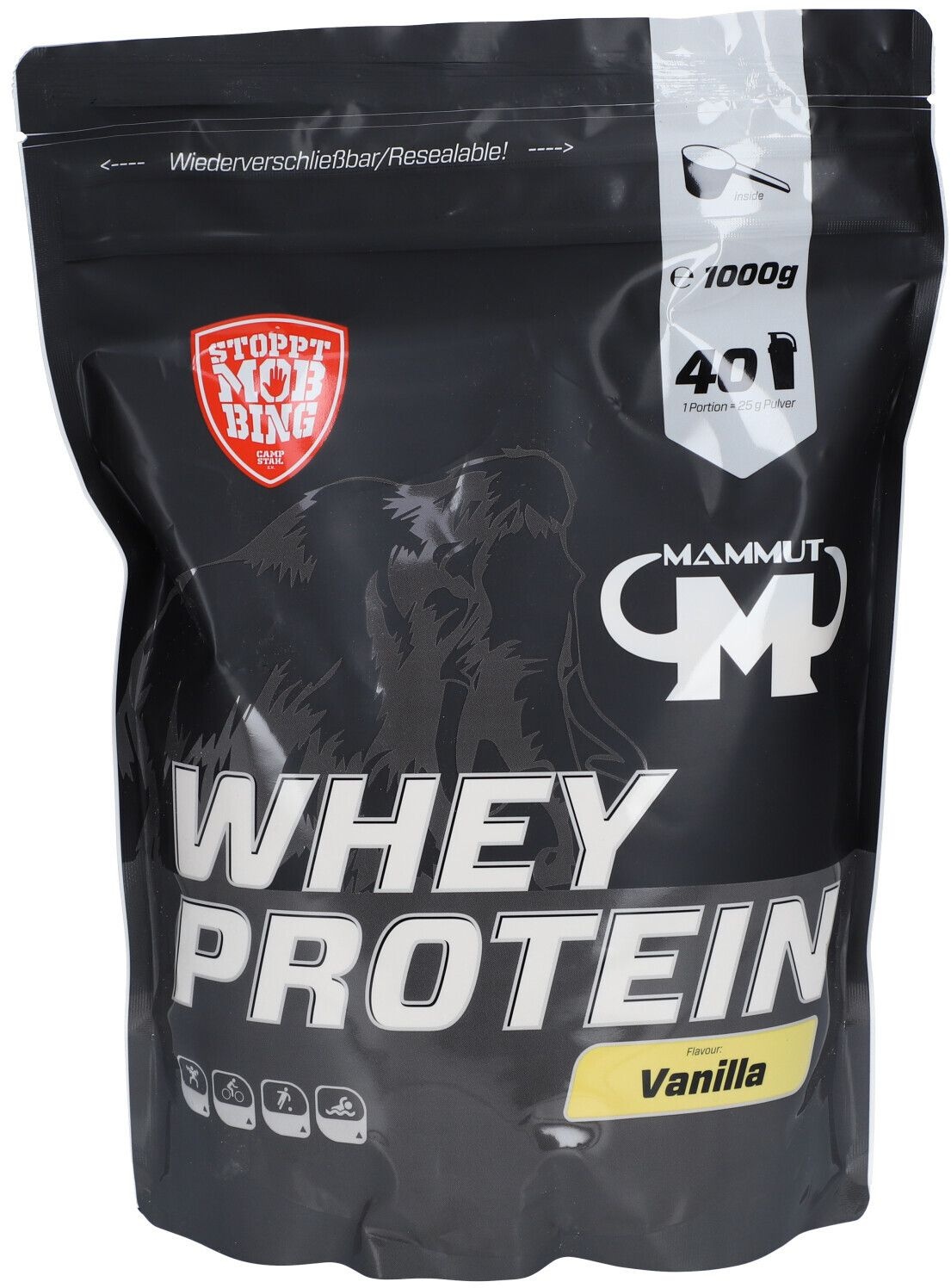 MAMMUT Whey Protein Vanilla 1000 g Poudre