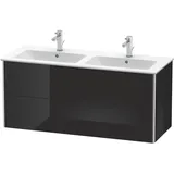 Duravit Waschtischunterschrank 4 Auszüge 128 x 56 cm Schwarz Hochglanz