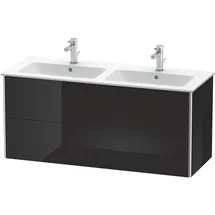Duravit Waschtischunterschrank 4 Auszüge 128 x 56 cm Schwarz Hochglanz