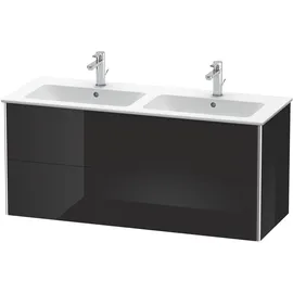 Duravit Waschtischunterschrank 4 Auszüge 128 x 56 cm Schwarz Hochglanz