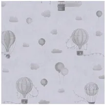 Profhome Kinder Tapete Wolken 0,53 m x 10 m 5,33 m2 Grau 770772-GU