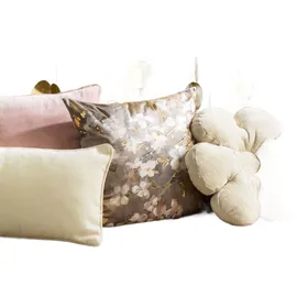 Dutch Decor Bloom Kissen 43 x 43 cm Beige