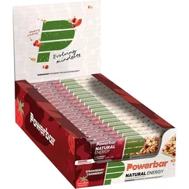 Powerbar Natural Energy Cereal Strawberry & Cranberry Riegel 18 x 40 g