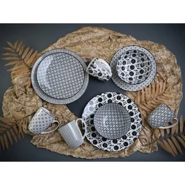 CreaTable New Style black Kombiservice 16-tlg.