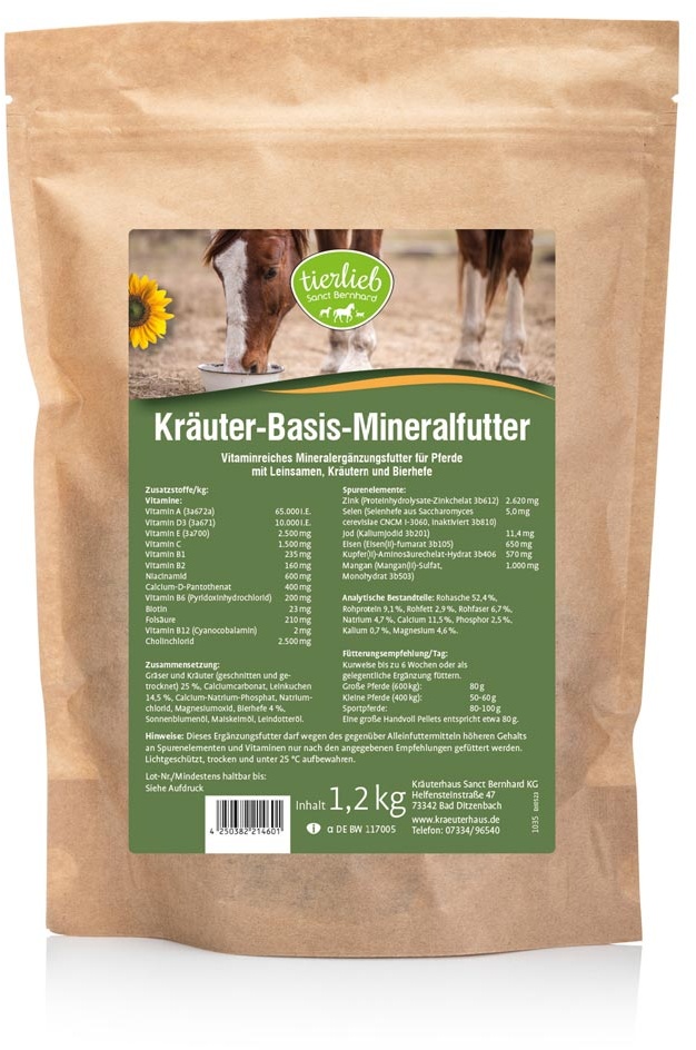 tierlieb Herbal Base Mineral Feed - 1200 g