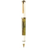 Pelikan Tintenroller R400 Schildpatt-Weiß,Etui (Gold, Weiss, 1 Stück(e)