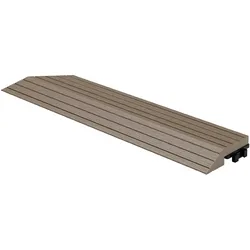 ML-Design WPC Abschlussleiste Abdeckleiste für WPC Terrassenfliesen Bodenbelag Dunkelbraun