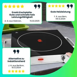 casativo Mobile Glaskeramik-Kochplatte