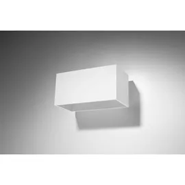 Sollux Lighting Wandleuchte ALU (H20) 10 cm Weiß