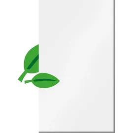 BM Massivholz Abschlusselement Zaun 103 x 180/120 cm Creme/Glas