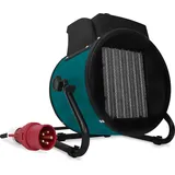 VONROC Elektrischer Heizlüfter - Heizung für Garage, Werkstatt & Lager - 3300W/5000W – 400V Dreiphasenstrom - Keramik - Thermostat - für Räum...